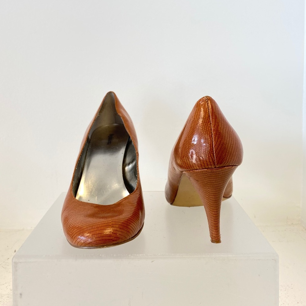 Animal skin Spool heel